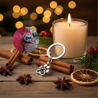 Klíčenka s Fotkou ve Tvaru Psí Tlapičky - Památeční Šperk Luvya - šperky s duší