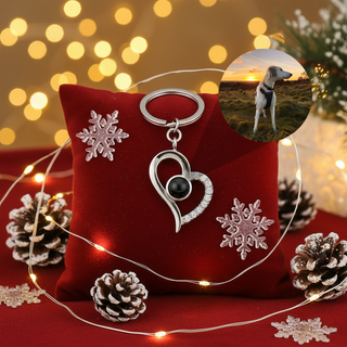 Klíčenka s Fotkou ve Tvaru Srdce - Personalizovaný Šperk Luvya