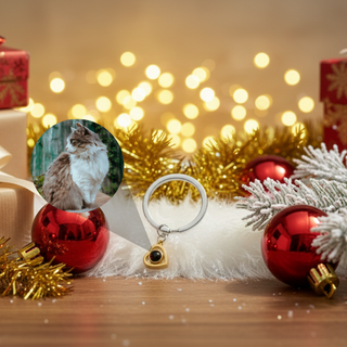 Klíčenka s fotošperkem ve tvaru srdce - Personalizovaný dárek Luvya - šperky s duší