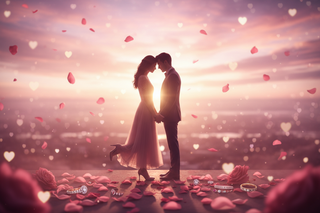 Valentýnský romantický obrázek